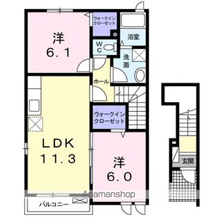 レクサス・ネオⅠ【2階】の間取り