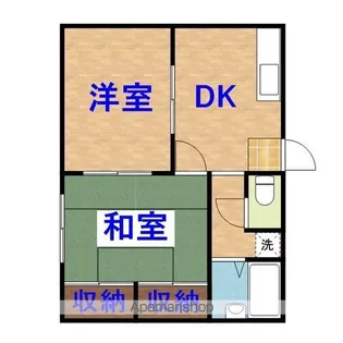 石井ハイツ【1階】の間取り