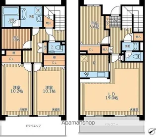 HF馬込レジデンス【1階】の間取り