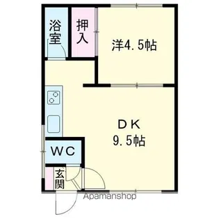 ルミノ春日【203号室】の間取り