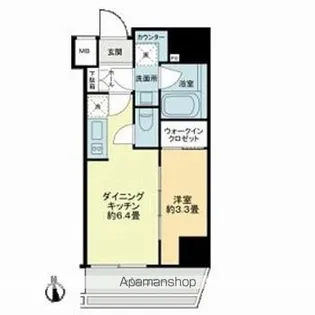 グランマーチ芝公園【8階】の間取り