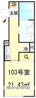 CFジオーレ北綾瀬テラス【1階】の間取り