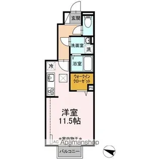 サンテラス B【1階】の間取り