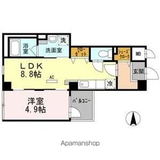 レジデンス高科【2階】の間取り