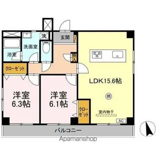 グレイスフルコート21【3階】の間取り