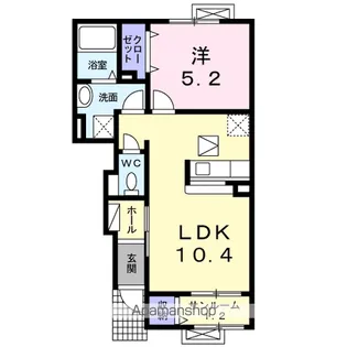 ラルーチェ【1階】の間取り
