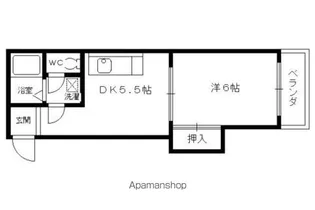 ミレイ西ノ京【408号室】の間取り