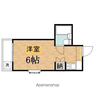 スカイコーポ平山【1階】の間取り