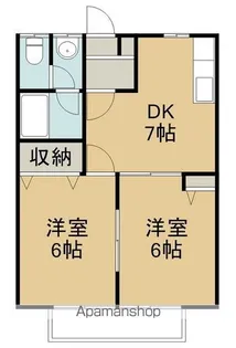 ソシアサニーヒル【2階】の間取り