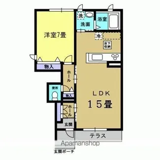 シャーメゾンMUKUROJIコート【1階】の間取り