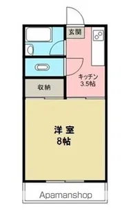 ルナパークテクノ【106号室】の間取り