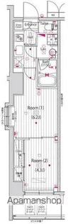 ガーラ横濱関内グランドステージ【10階】の間取り