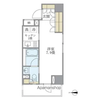 東京都港区白金1丁目【マンション】の間取り