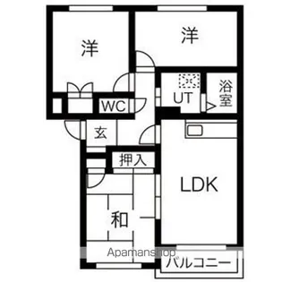ロイヤル麻生【3階】の間取り
