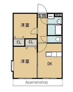 ルミナス恒久南【405号室】の間取り
