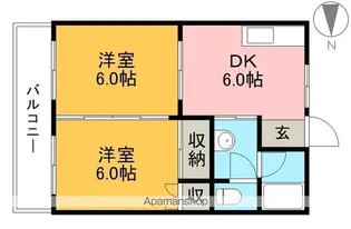 エムアイハイツ【2階】の間取り