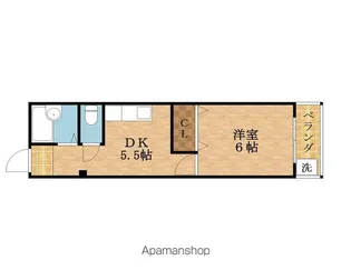 青井ハイツ【101号室】の間取り