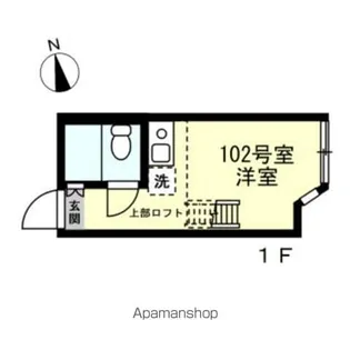 ユナイト和田町スワロフスキー【1階】の間取り