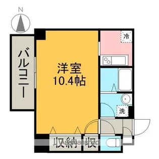 プロシード金山【1403号室】の間取り