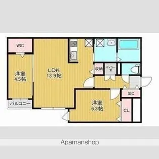 THE RESIDENCE 南平岸【4階】の間取り