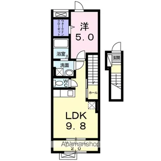 ハピネスメゾン【2階】の間取り