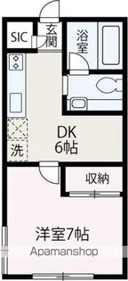 イクシード上石神井【105号室】の間取り