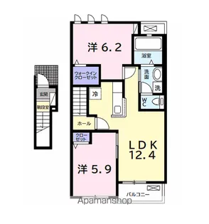 サンヴェール 蔵波 11【202号室】の間取り
