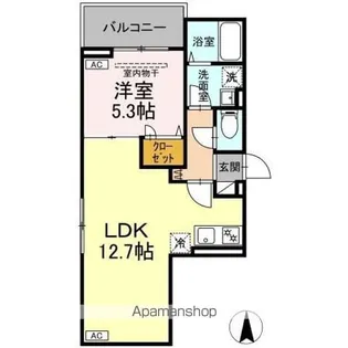 セレスティア南花畑IV【2階】の間取り
