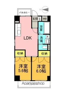 フリーダム舟入本町【9階】の間取り
