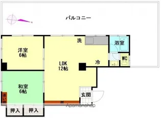 スワンハイム【6階】の間取り