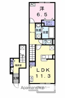 コントレイル【2階】の間取り