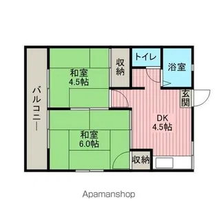 ユニオンハイツ【205号室】の間取り