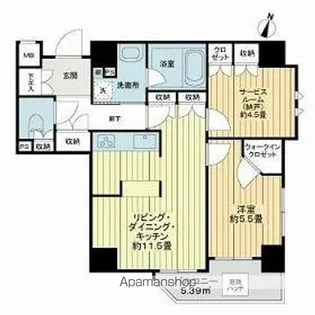 ジェイパーク神楽坂【3階】の間取り