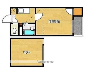 プランドール吉塚【1階】の間取り