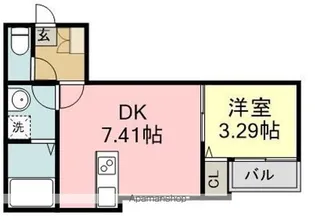 筒井ヒルズ【1階】の間取り