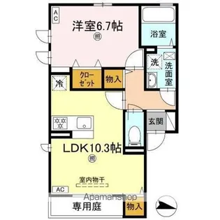 クレスト林【1階】の間取り