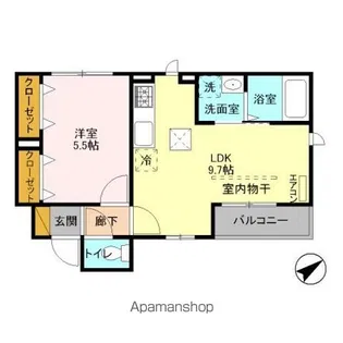 ヴィラたちばな【1階】の間取り