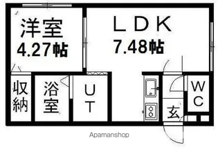MAISON MK SAIWAI【202号室】の間取り