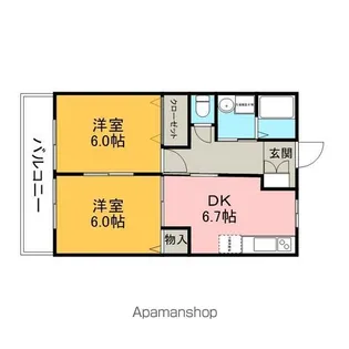 ドルフ【102号室】の間取り