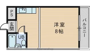 リバーエステート【4階】の間取り