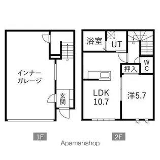 LA FORMOSA(ラ フォルモサ)【102号室】の間取り