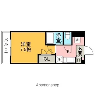 パームツリー野芥【303号室】の間取り