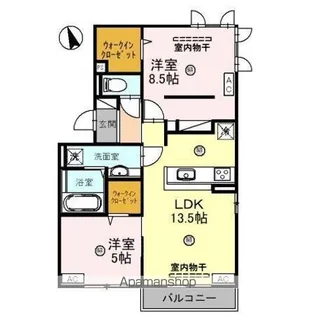 CONTINUER S(コンティニュエ エス)【3階】の間取り