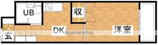 東三国グランドハイツ北【6階】の間取り