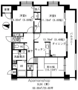 グランドステージ春日【501号室】の間取り