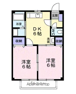 ファーテェイルアース【2階】の間取り