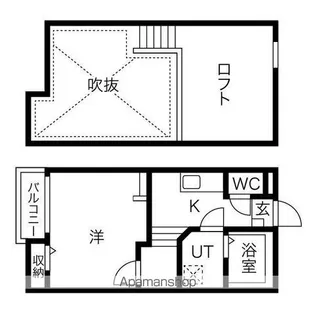 CREO堀田壱番館【1階】の間取り