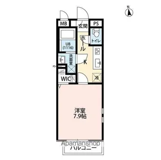 エトワールハイツ【2階】の間取り