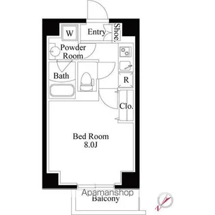 東京都新宿区横寺町【マンション】の間取り
