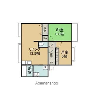 滋賀県彦根市中藪町【アパート】の間取り